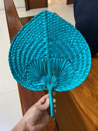 Bambu El Yelpazesi, Bambu Duvara Asılan Dekor, Dokuma Dekoratif Bambu