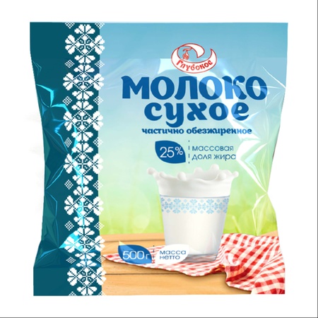 Молоко сухое частично обезжиренное массовая доля жира 25% СТБ 1858 Сорт "Стандарт"