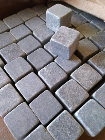 Steatit viski taşları (soğuk ve sıcak içecekler)