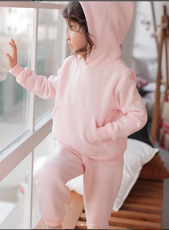 Çocuk iki parça polar toptan/çocuk kapüşonlu kapüşonlu toptancılar