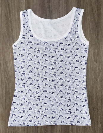 22505-2 baskılı desenli kadın t-shirt