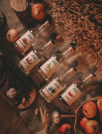 Подарочный набор для мужчин приготовление настоек 5 штук "Настоящее"