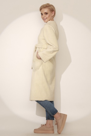 Пальто женское Silverfox модель 808 Жемчуг