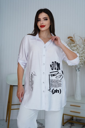 Рубашка удлиненная