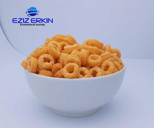 Orange flavored corn rings