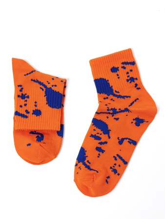 Erkek / bayan kısa çorap "Boya lekeleri" Dzen ve Smile