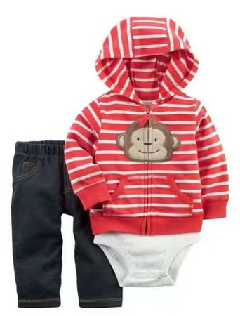 Üç parçalı set, rüzgarlık artı pantolon ve bodysuit