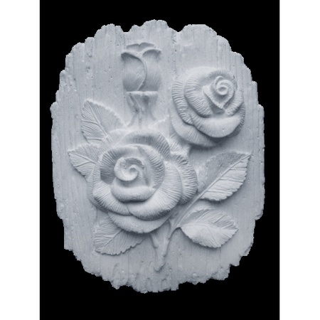 Гипсовое панно для раскрашивания Розы (Д195*Ш145*В