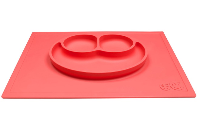 Силиконовая тарелка ezpz Happy Mat Coral