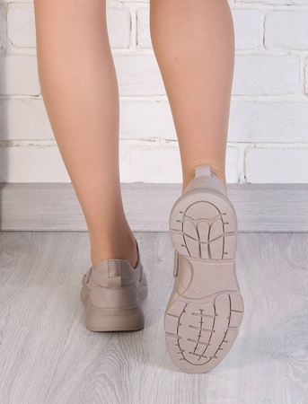 Damen Sneaker mit hoher Sohle (Leder)