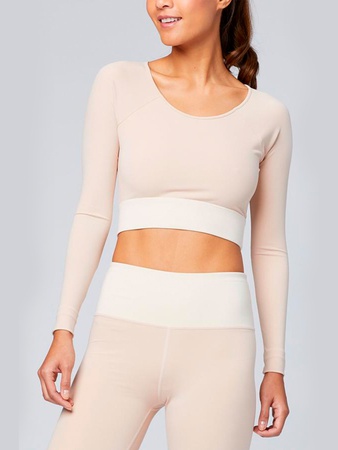 VARLEY crop top (VAR00165_birch)