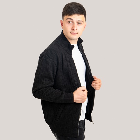 Erkek hırka Orman siyah