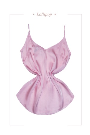 Топ  шелковый на бретельках