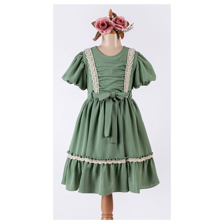 Оптом платье с ремнем для девочек 6-12 лет