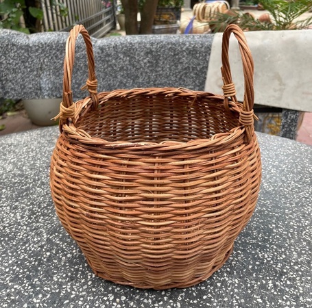 Katlanabilir Katlanabilir Rattan Depolama Sepeti, Hasır Piknik Su Sümbülü Çamaşır Sepeti, Bambu Vietnam