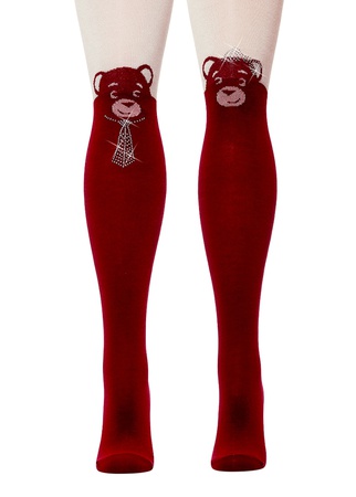 Колготки с вязанным рисунком для девочек