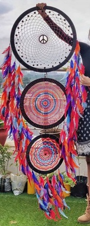 Huge Rainbow Dream Catcher