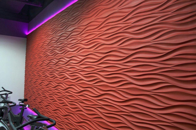 Гипсовая декоративная 3d панель «Волна»