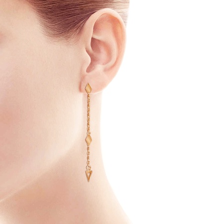 СЕРЬГИ ИЗ КРАСНОГО ЗОЛОТА