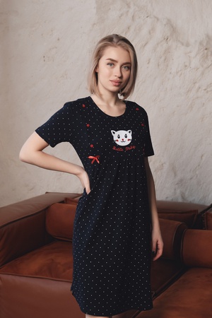 Kadın örgü emzirme gömleği