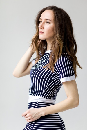 Kadın elbisesi &quot;İrma&quot; (viskon)