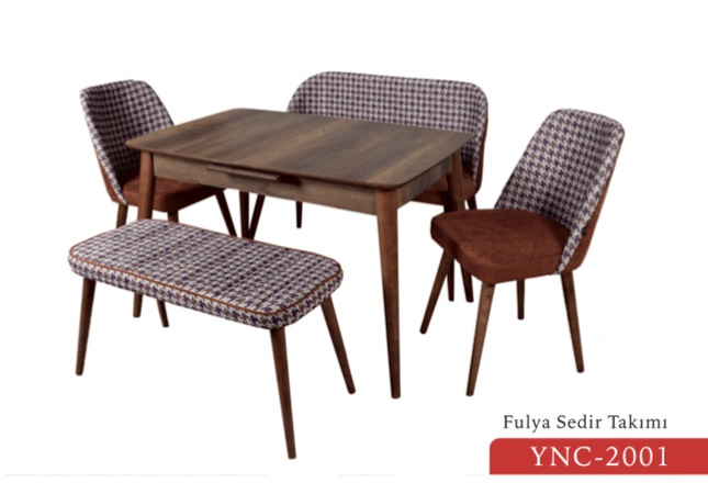 6 KİŞİLİK SEDİR TAKIMI MUTFAK VE SALON İÇİN