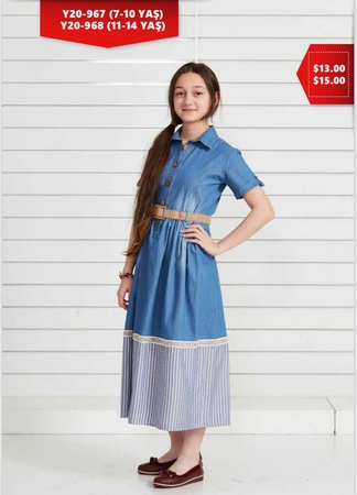 Джинсовое платье