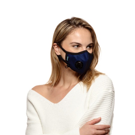 Admiral PRO, темно-синяя маска, модная дизайнерская маска, маска с носовыми подушечками и петлей на голову, маска FFP2, маска премиум-класса, разработ