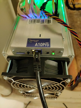 Innosilicon A10 pro 750 MHs с блоком питания и шнуром