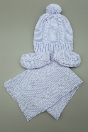 Двухволосая Тройка Шарф Beanie Gloves