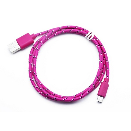 Кабель USB-microUSB плетеный
