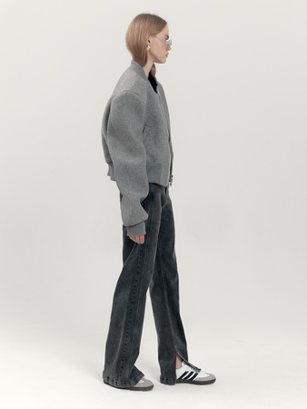 Джинсы женские с разрезом