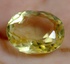Certified Natural  Ceylon Canary Yellow Sapphire VS Clarity Oval gemstone