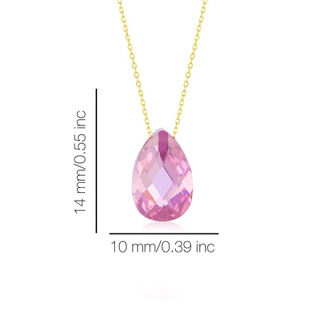 Even & Pétra 14 Ayar Altın Pembe Damla Taş Kolye