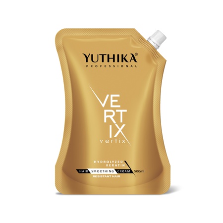 Yuthika Professional Vertix Hair Smoothening & Straightening Cream | Hydrolyzed Keratin |For Resistant Hair 500ml – Keratin Treatment Cream, Deeply Softens, Long Lasting Straightening Results