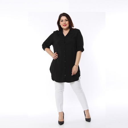 Büyük Beden Pamuklu Klasik Tunik