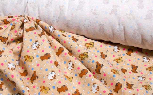 Ткань постельная детская Щенки