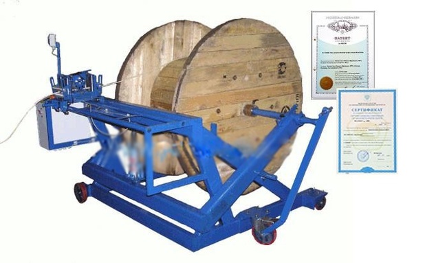 Устройство для перемотки кабеля УПК-14ПРГК с РКУ