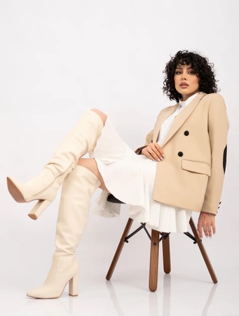 Пиджак оверсайз приталенный с поясом