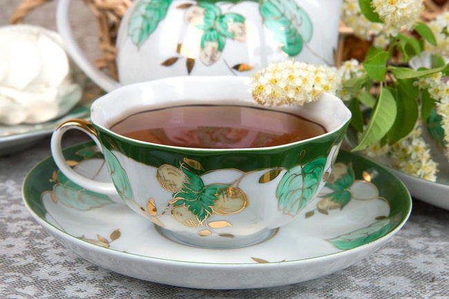 Сервиз чайный 21 предм. Тюльпан Золотой орех