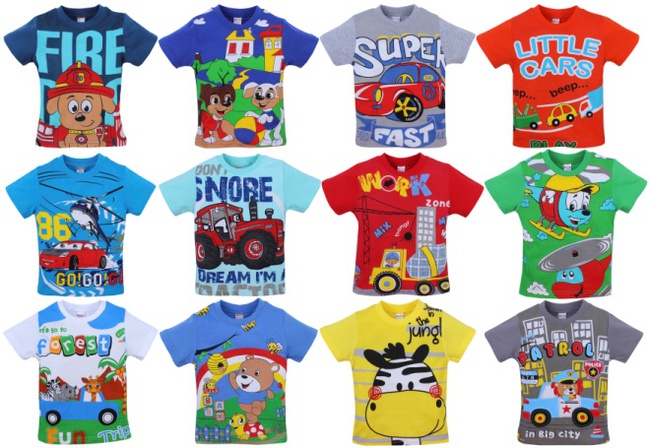 Футболка детская для мальчика 1-4 лет № BN002F