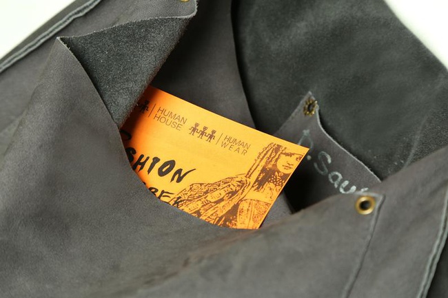 Замшевая сумка ручной работы