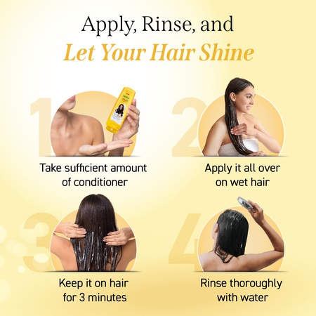 Nisha Conditioner for Women & Men - Strong & Smooth, 180ml Bottle, Enriched with Egg Protein, Boosts Strength & Shine