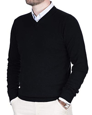 Şık ve çok rahat model -% 100 doğal kaşmirden yapılmış erkek süveter.