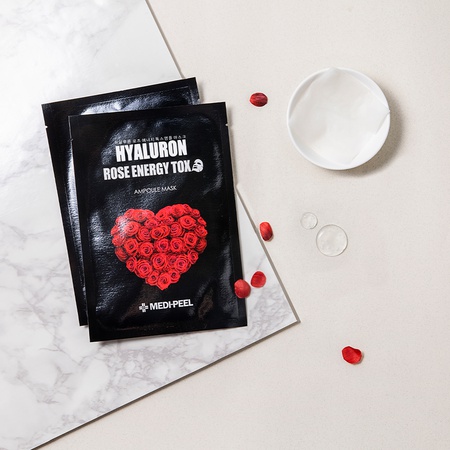 MEDI-PEEL HYALURON ROSE ENERGY TOX Ампульная маска