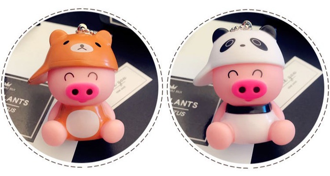 Брелок "Поросенок в кепке"