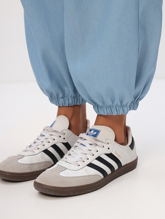 Штаны Тоджи укороченные широкие джинсовые