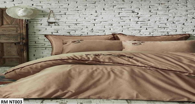 ПОСТЕЛЬНОЕ БЕЛЬЕ САТИН С ВЫШИВКОЙ ДВУСПАЛЬНЫЙ