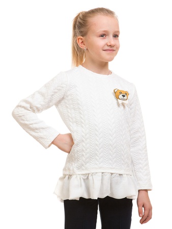Кофта для девочки с мишкой