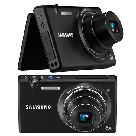 Samsung MV800 Digital Camera 16.1MP 5X Optical Zoom Selfie Flip-out Vlog Black